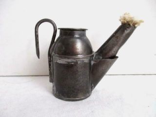 Antique Vtg Bishop Bros Teapot Style Coal Miners/mining Caving Lamp - Archibald Pa