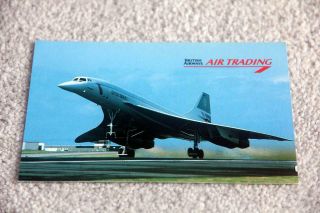 British Airways Concorde Airline Issue Postcard