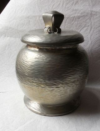 Liberty & Co Tudric Pewter Art Nouveau Humidor Biscuit Barrel Lidded Jar