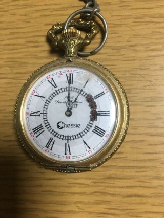 1984 Vintage Pocket Watch Chessie System Railroad Train Limited Edition Parts