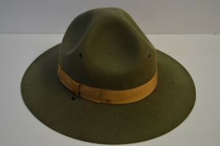 Vintage " Smokey The Bear " Campaign Wool Hat Size 7 1/8 Made In Usa