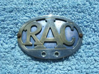 Vintage 1950s Rac Commercial Vehicle Car Badge - Lorry/truck/van Royal Auto Club