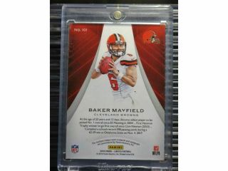 2018 Limited Baker Mayfield Rookie Patch Auto Autograph RC 40/50 Browns AB 2