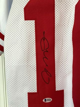 Joe Montana Signed San Francisco 49ers Red Jersey Autograph Beckett Certified
