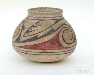 Antique Casa Grande Mata Ortiz Native American Indian Pueblo Pottery Olla Jar