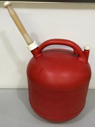 Vintage Eagle Gas Can 5 Gallon Vented With Screened Flexible Spout Mod Pg - 5