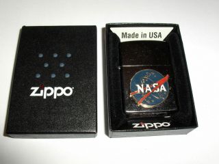 2015 (i - 15) Nasa Large Vector Emblem Unfired Zippo Lighter In The Box