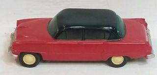 Vintage 1954 Plymouth Promo,  Red & Black 1/25 Scale Friction