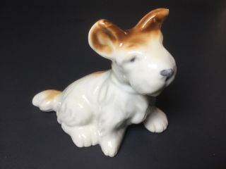 Vintage Wheaton Terrier Ceramic Dog Figurine Japan Porcelain Puppy 3”