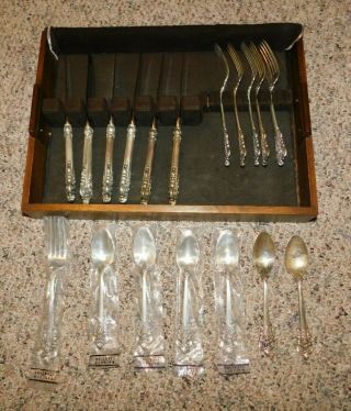 Sterling Silver 6 Piece Serving Set Wallace Grand Baroque Pattern