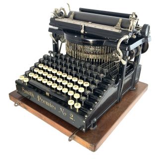Smith Premier No.  2 Typewriter Schreibmaschine Antique Máquina De Escrever 打字机
