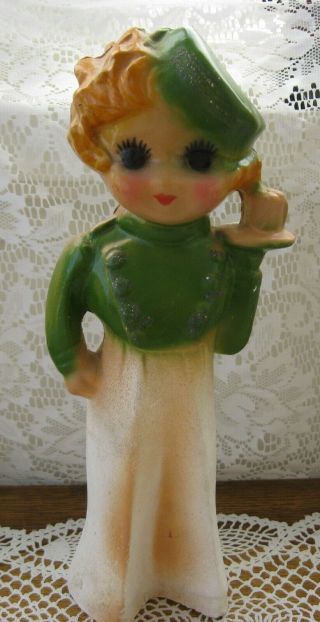 Vintage 1953 Mid - Century Chalkware Carnival Prize Bellhop?? 13 " Tall Military??