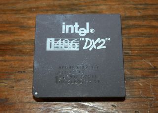 Vintage Intel 486 Dx2 A80486dx2 - 66 Sx911 Cpu Processor