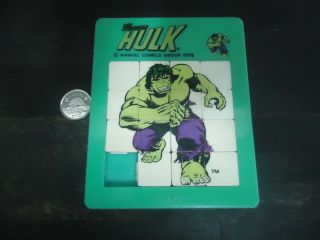 Vintage - The Incredible Hulk - 1978 - Marvel Comics - Sliding Puzzle