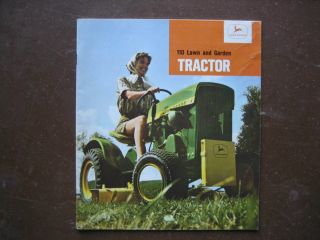 Vintage 1964 John Deere 110 Riding Lawn Tractor Sales Brochure