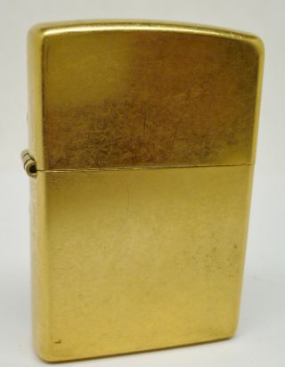 Classic Zippo Lighter,  Date Code F 04 (2004) Brushed Gold
