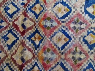 Antique Old Handmade Handknotted AFGHAN Persiian WOOL Rug Hand Dyed Village Rug 3