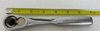 Vintage Craftsman 3/8 " Ratchet Wrench 8 " Long 44811 - Vk - Made In Usa Very