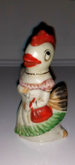 Vintage Japan Anthropomorphic Chicken Woman Figurine