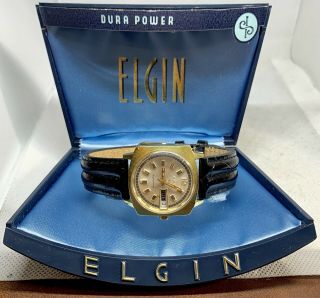 Vintage Unique Elgin Automatic 17 Jewel Watch