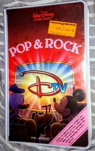 Vtg Disney Dtv Pop & Rock Vhs Clamshell Music Video Animated Movie Rare Elvis
