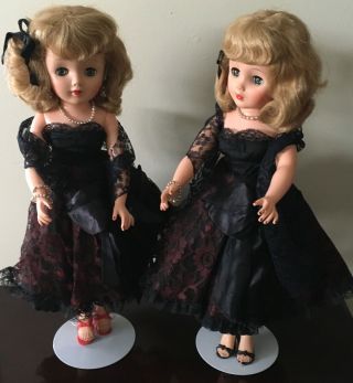 Vintage Revlon Lal 1950’s Lovely 17”high Heel Fashion Sister Dolls