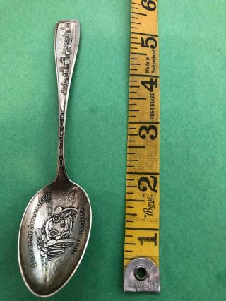 Antique Sterling Silver Spoon Detroit Michigan Home Of The Automobile 18 Grams