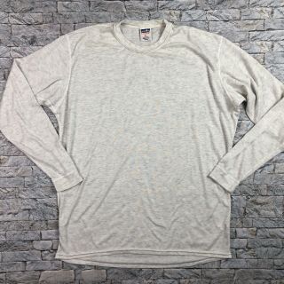 Patagonia Vintage Mens Xl Capilene Gray L/s Base Layer Shirt Made In Usa