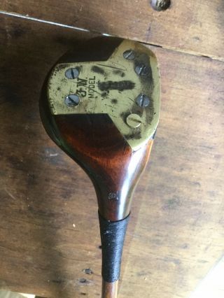 Antique Hickory Wood Shaft Jack White Model Brassie Spoon? Golf Club