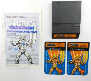 Vintage Intellivision Video Game Masters Of The Universe Power Of He - Man,