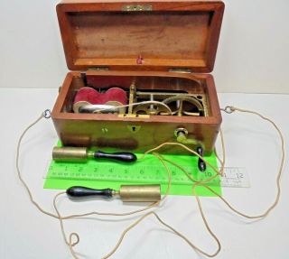 Antique Victorian Quack Medicine Nervous Disorder Electric Shock Therapy Machine