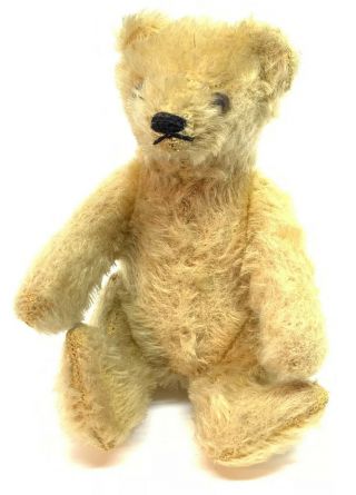 Antique Teddy Bear,  Steiff W/out Button Tag.  6 " Mohair,  Leg Joints Moveable