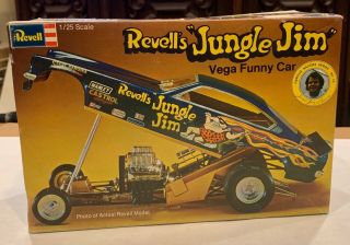 Vintage Revell 1/25 Jungle Jim Vega Funny Car Model Kit