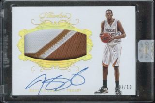 2018 Panini Flawless Kevin Durant Auto 2 Color Patch 7/10 Texas Nets Pa - Kd