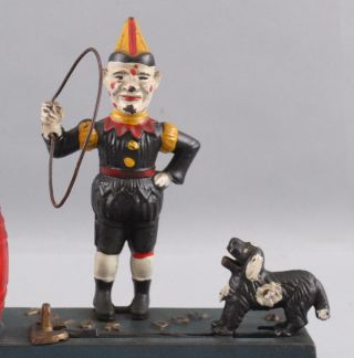 Authentic Antique 1920s Cast Iron Hubley,  Trick Dog,  Mechanical Bank 3