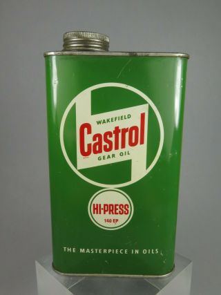 Vintage Castrol Motor Oil Can Hi Press 1 Quart Can