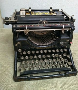 Underwood Typewriter No.  5 Vintage Antique 1920 