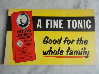 Vintage Advertising Sign Father John 