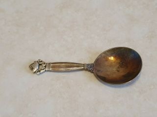 Georg Jensen 925s Sterling Silver Acorn Pattern Small Spoon
