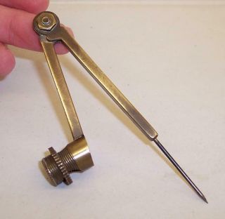 Vintage BRASS Drawing COMPASS Made by HELIX Old School Days/Technical Drawing 2