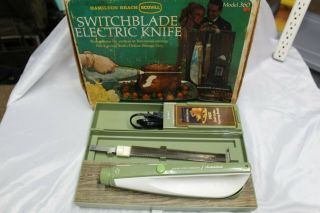 Vintage Hamilton Beach Avacado Green Electric Knife Model 360 Scoville