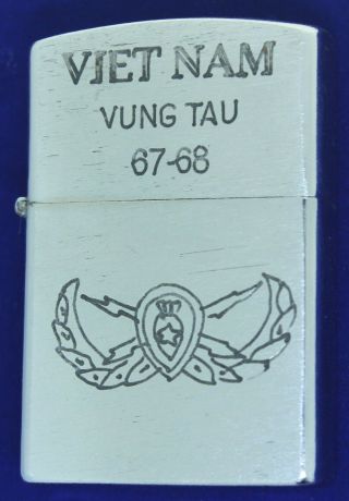 1st Royal Australian Army Logistics Eod Vung Tau 1967 Vietnam Zippo Lighter Zz - 2
