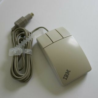 Vintage Classic Ibm Ps2 Three Button Pc Computer Mouse 43g2444 M - Sf15