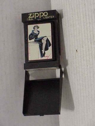 Vintage 1996 Zippo Lighter The Petty Family Pin - Up Girl Lighter