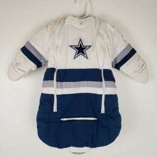 Dallas Cowboys Nfl Baby Size 0 - 6 Month Vintage Wearable Sleeping Bag Blanket 017