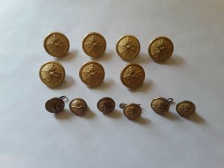 Military Buttons.  Vintage Canadian R.  C.  A.  F.  Collectibles.  Military Apparel