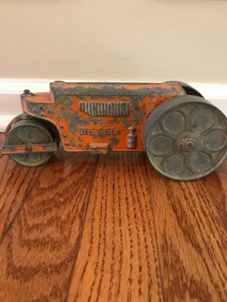 Vintage Hubley Kiddie Toys Metal Diesel Steam Roller 480 Lancaster Pa