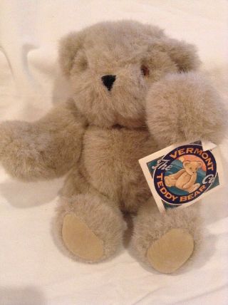 Vintage Vermont Jointed Teddy Bear 11.  In Tall