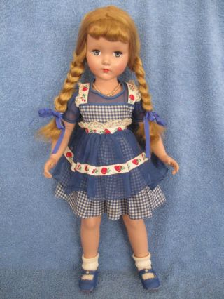 Vintage Arranbee Nancy Lee Doll Dress 20in Hard Plastic Pretty Lqqk