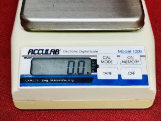Vintage Acculab 1200 Lab Benchtop Electronic Digital Balance Scale 2